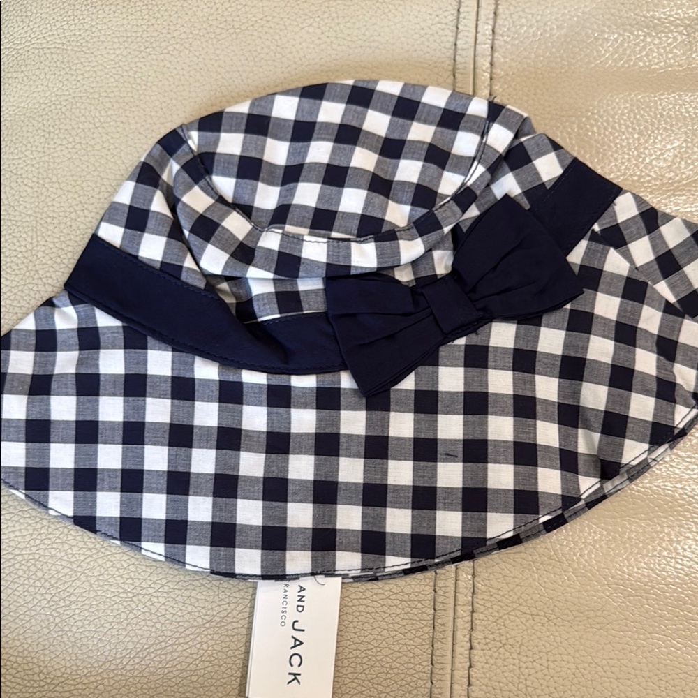 Janie and Jack Blue and White Bucket Hat